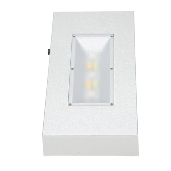LED Lys Sokkel Base USB Drevet Multi Lysmoduser Rektangulær Lysdisplay Base for Krystall Sølv