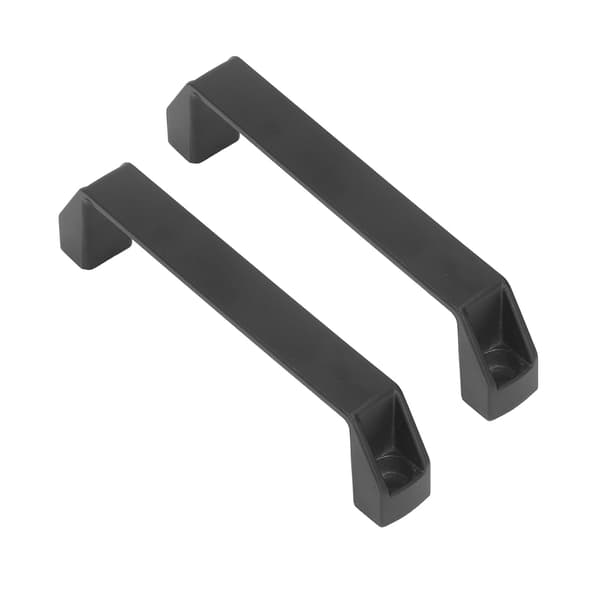 2 Pcs Door Handle Pull 180mm Hole Distance Aluminum Alloy High Strength Cabinet Pull Modern Gate Handle Black