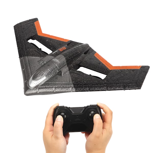 2,4Ghz RC Glider Flygplansmodell Kollisionsmotstånd glidfjärrkontroll Flygplansleksak för barn Orange 3 batterier