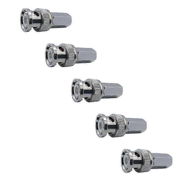 Twist-on BNC-stik han til RG59 RG62 5 stk
