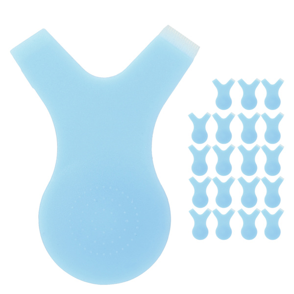 20 stk Øjenvippe Løftebørste Y-form Øjenvippetransplantationskam Curler Anti-Slip Lash Perming Tool (blå)