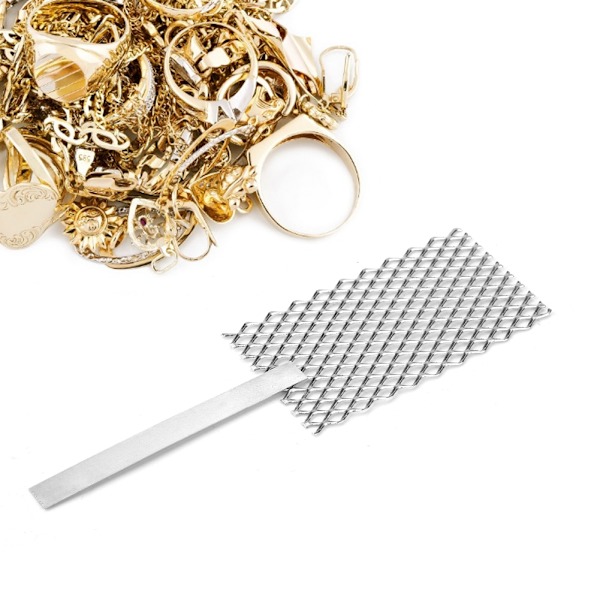 Platinized Titanium Mesh for Jewelry Making Plating Tool with Handle (Handle Mesh)