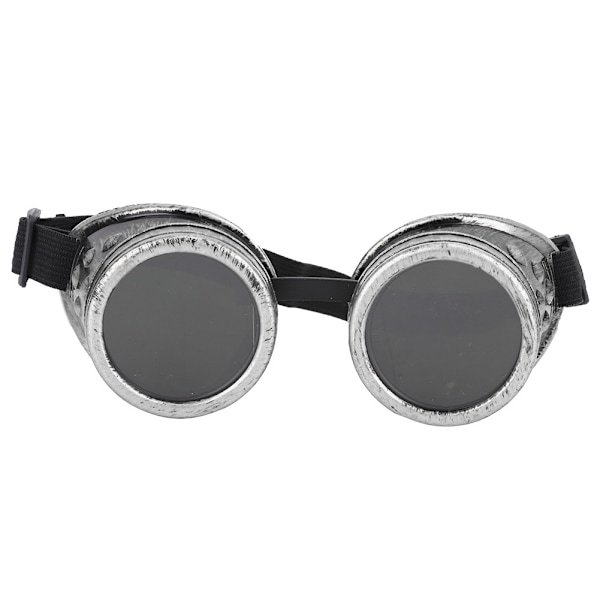 ABS Vintage Style Steampunk Briller Dobbeltlags Solbriller til Festrekvisitter Dekoration Vintage Sølv