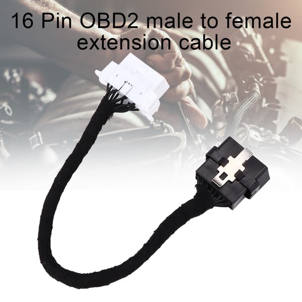 OBD2 1-1 Interface Flanell Elektroniktråd OBD 16PIN Förlängningskabel