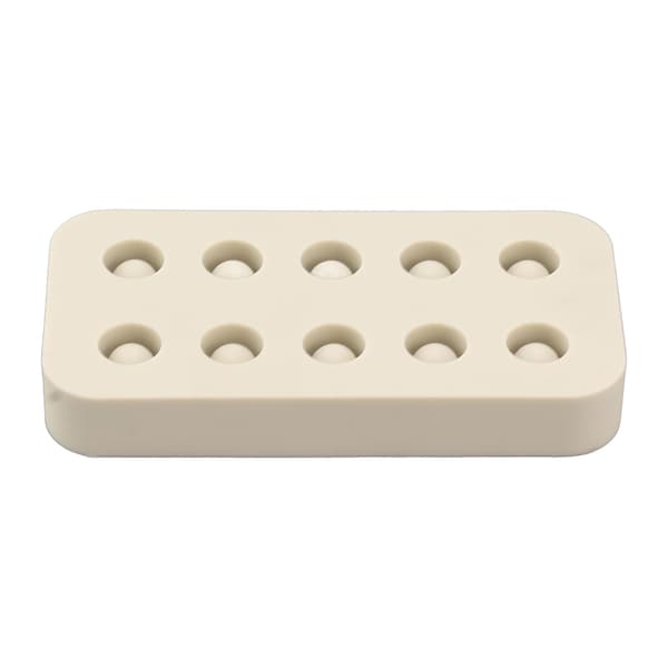 Wax Queen Ympkopper Silikonform Birøkt Bivoks Queen Cell Cups Making Form 2 rader 96x48x14mm
