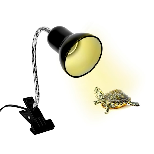 Reptil Solbadningslampe Klipsbeslag Metal Fleksibel Varmelampe Klipsholder EU-stik 220V