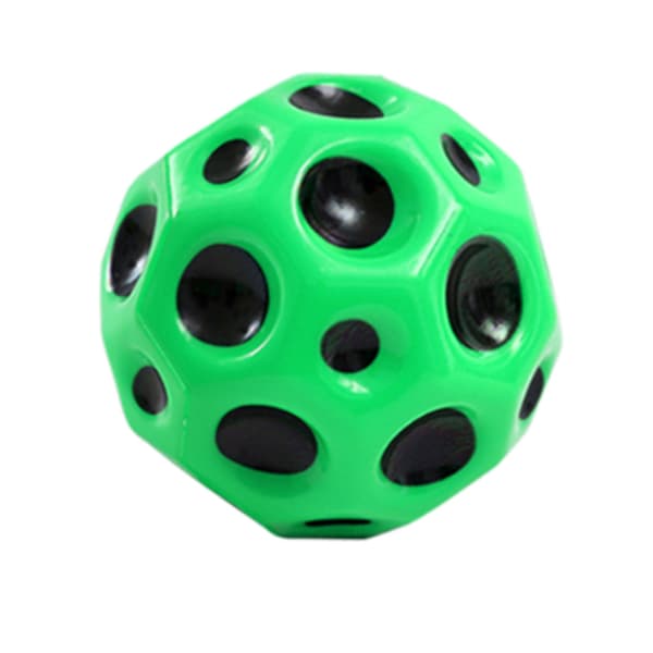 Elastic Bouncing Space Ball Parent Child Interactive Hand Eye Coordination Sports Training Bouncing Foam Ball 66mm Green