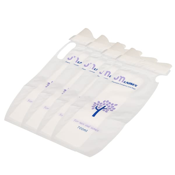12 stk. 700ML engangs-urinposer Bærbar effektiv forsegling Sammenfoldelig unisex-urinpose