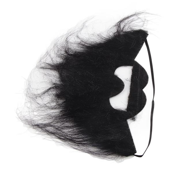 Män falska skägg Svart rolig lång mustasch skägg kostym för fest jul Halloween