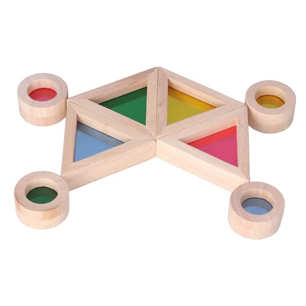 Colorful Transparent Acrylic Building Blocks Sensory Learning Early Education Stacking Block Building Bricks