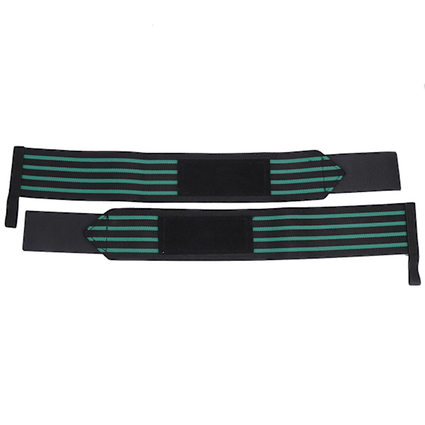 1 par/set Fitness Viktlyftnings handledsbandage Träning Kompression handledsstöd Brace Grön Svart
