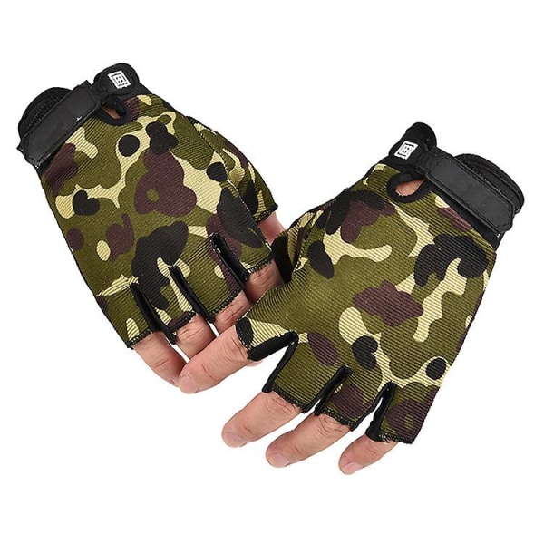 Man Tactical Gloves Lättvikts Andas Ridhandskar Cykel Halkfri Full Finger Half Finger Handskar Fiske