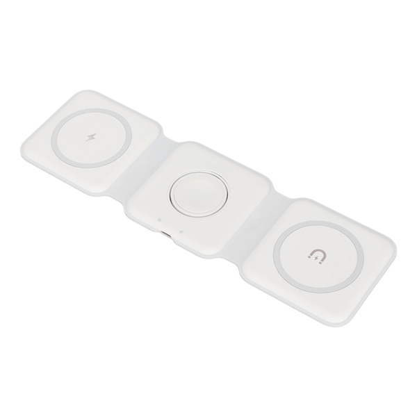 Foldbar 3 i 1 magnetisk trådløs hurtiglader til iPhone
