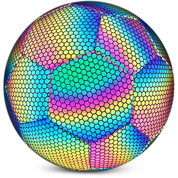 Maskinsydd reflekterende lysende fotball uten luft, nr. 4 tredje generasjons sekskantball