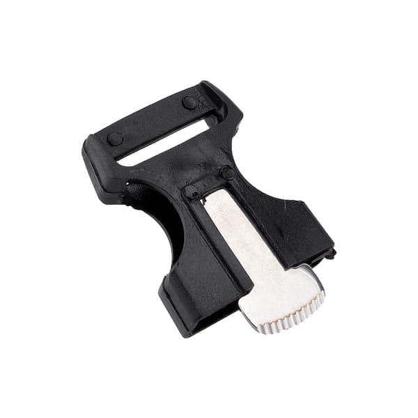 Side Release Whistle Spænde med Flint Fire Starter & Striker til Paracord Armbånd