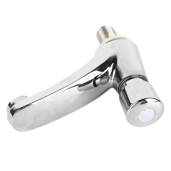 Time Delay Faucet Copper Self-Closing Single Cold Sinks for Home Kitchen Public