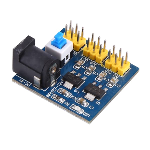 DC-DC Spenningsomformer Multi utgang Nedtrappende Strømforsyningsmodul 12V til 3.3V/5V/12V