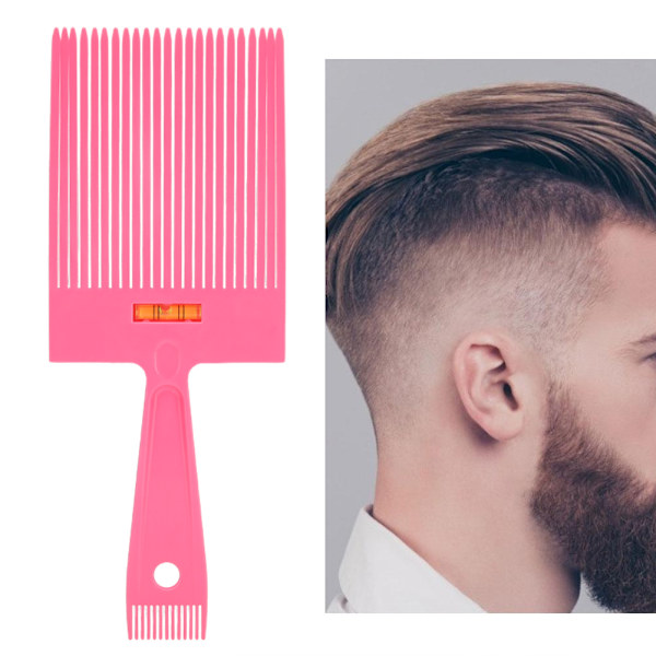 Män Flat Top Guide Kam Hårklippning Clipper Kam Barber Shop Frisyr Tool