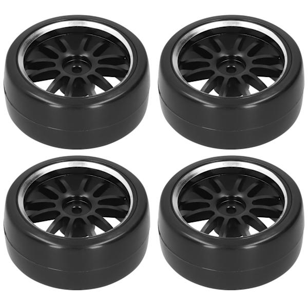 4 st Driftdäck i Aluminiumlegering RC Biltillbehör Passar för WPL D12 1/10 RC Lastbil 63MM
