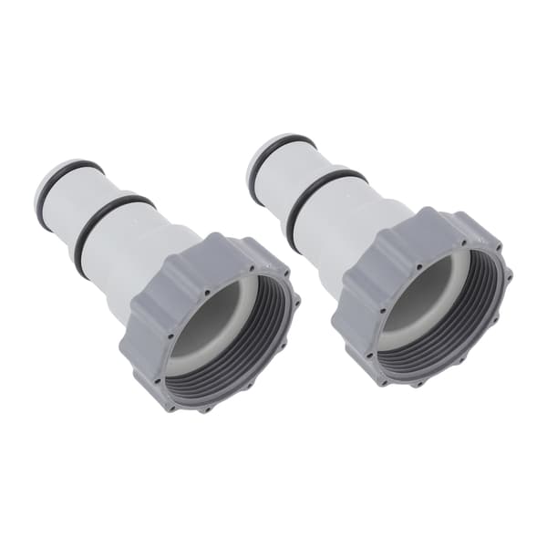 2 stk. erstatningsslange adapter Plastpooltilbehør til gevindforbindelsespumper 1,5 tommer 1,25 tommer slanger