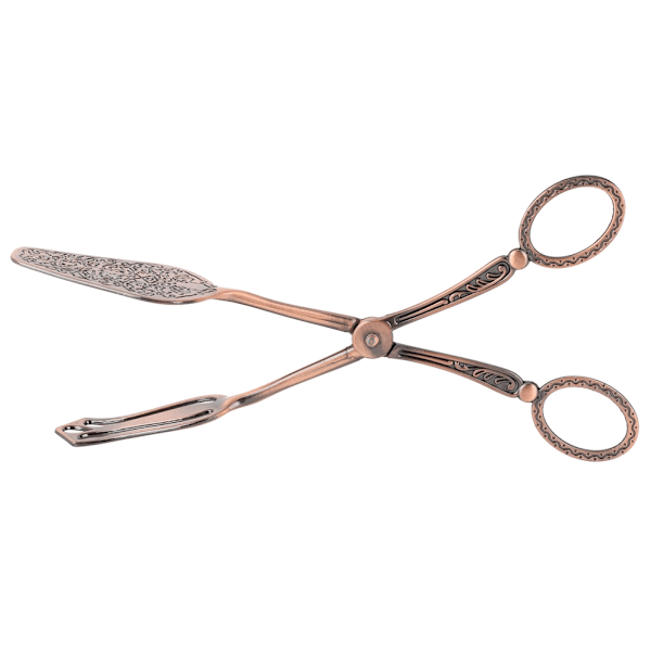 Retro Elegant Sinklegering Brød Tang Matlaging Baking Kjøkken Mat Klype Rød Bronse