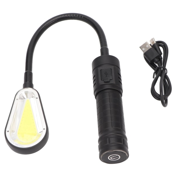 Magnetisk fleksibel arbeidslampe Sterkt lys TYPE C Lading Zoombar LED-arbeidslampe med magnetisk base
