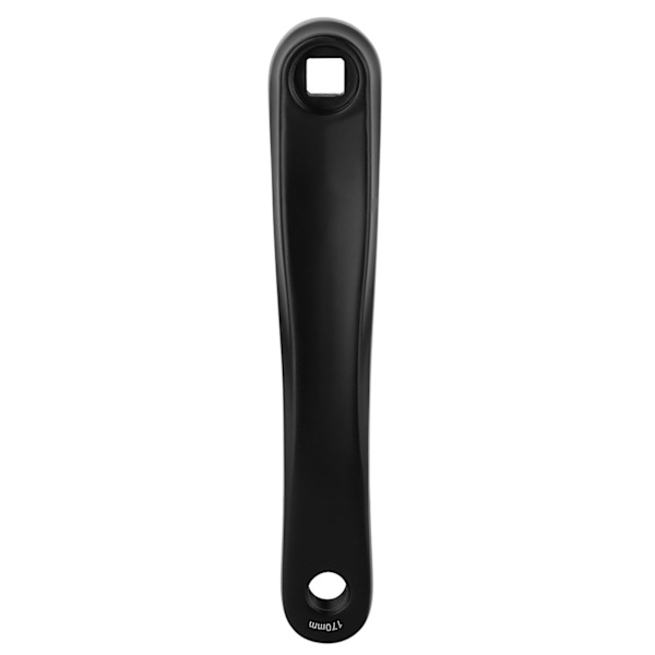 170 mm cykel aluminiumlegering venstre enkeltkæde krumtapudskiftning (sort firkantet hul)