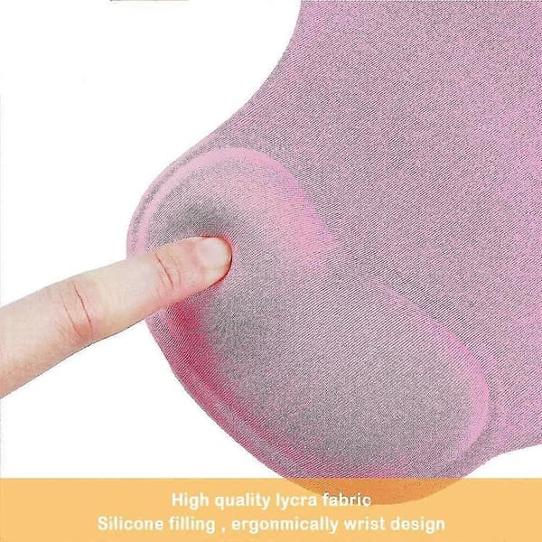 Kontormusematte med gelhåndleddsstøtte - Ergonomisk spillmusematte for skrivebordet - Håndledd