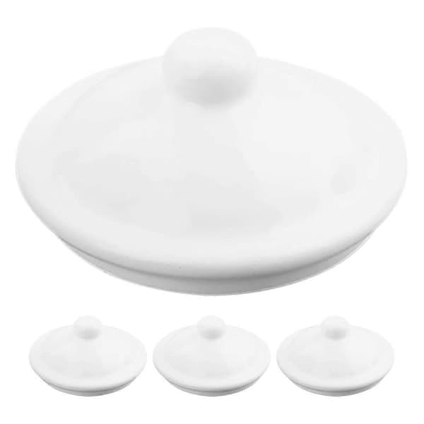 st. ersättningslock i emalj till tekopp, mugglock för vattenkopp White 8.50X8.50X3.00CM