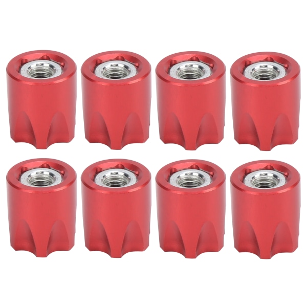 8st RC hjulfälg Center Cap Adapter M4 Mutter för Traxxas/Hsp/Axial Scx10 D90 1/10 RC CarRed