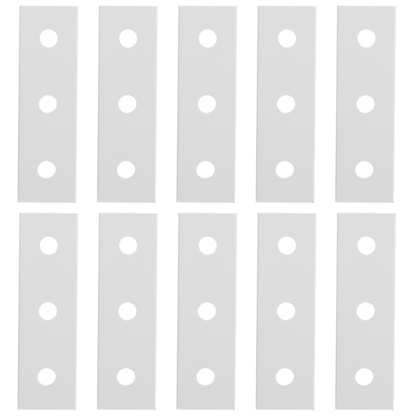 10 stk aluminium flad koblingsplade flad lige reparationssamlings plade 2020-3 huller