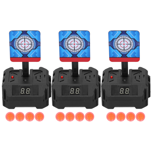 3pcs Electric Score Target Automatic Light Sound Detachable Target Practice Children Toys