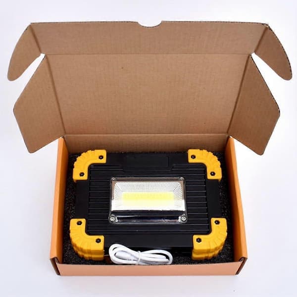 Uppladdningsbar 20W USB-driven COB-strålkastare Multifunktionell Trädgårdscamping