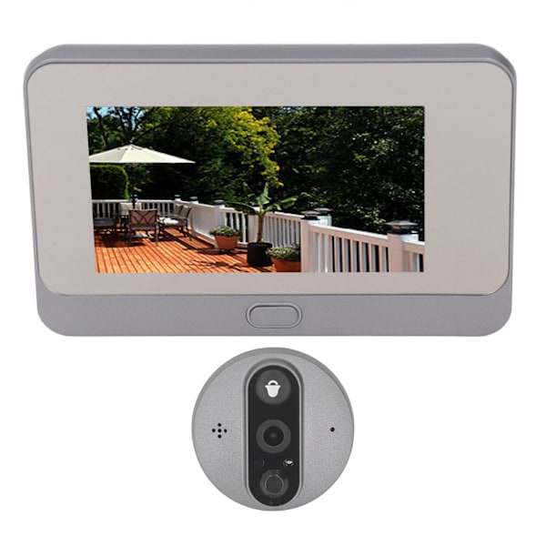 Intelligent Visual Doorbell 4,3-tums skärm trådlös HD Electronic Visual Intercom Doorbell för Tuya APP