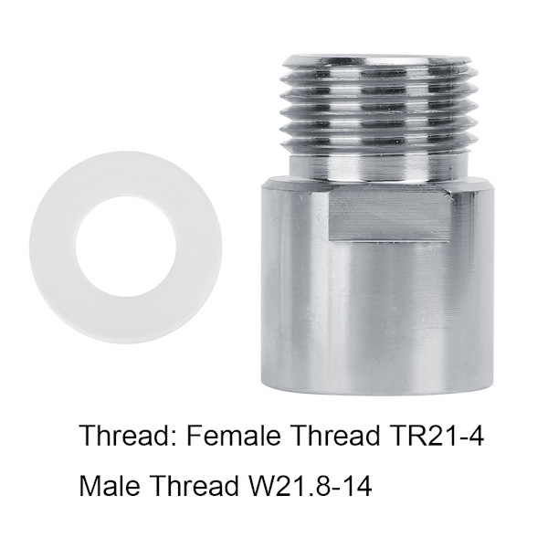 CO2-Sylinder Tank Adapter Konverter T21-4 til W21.8-14 for Soda Stream Brygg Øl Fat