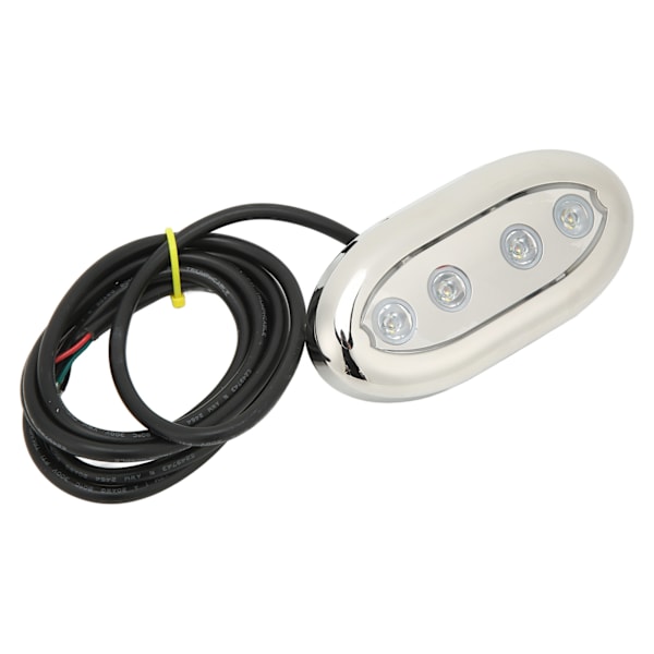 Marine undervattens LED-ljus DC 12V-24V IP68 Vattentät Universal Passform för båt Yacht Waterside RGB 8W