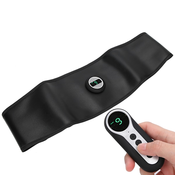 Smart mavemuskeltræner TENS PU Læder Slimming Belt Genopladelig midjetrimmer