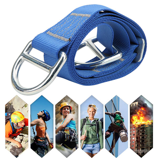 1,5 m justerbar utomhus bergsklättring Webbing sling Platt bälte rep Säkerhetsanslutning Sling skydd Träningsanläggningar