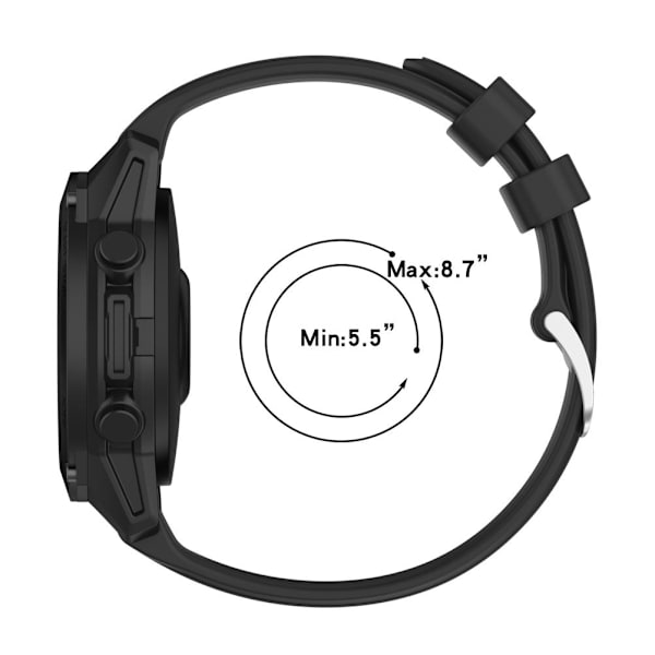Udskiftningsrem kompatibel med Garmin Descent G1/Forerunner 745/Forerunner 945/Forerunner 935/Approach S62 Smartwatch-bånd med spænde i rustfrit stål