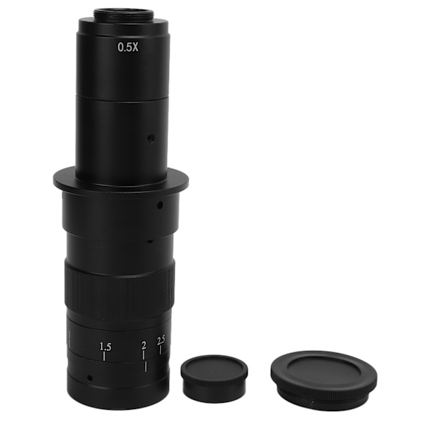 180X zoom monokulär lins 25 mm C-monterad legeringslins för VGA USB industriell videomikroskopkamera