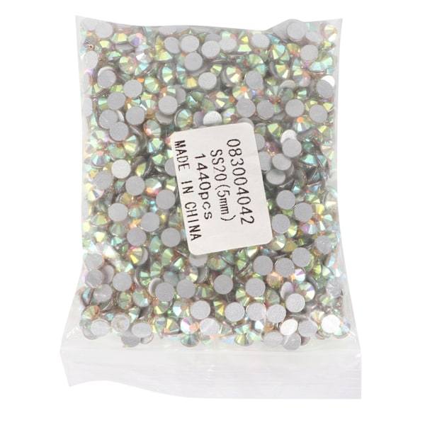 1440 stk. Rhinestones Skinnende Hotfix Flatback Bred Anvendelse DIY Negle Rhinestones til Håndværk AB Farve