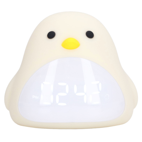 Sød fugle-vækkeur LED natlampe USB-opladning tegneserie ur natlampe til soveværelse