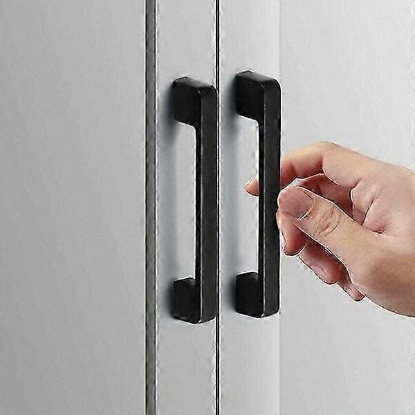 Møbelgreb i aluminiumslegering, 10-pak, 160 mm hulafstand, letmonterede skabsgreb