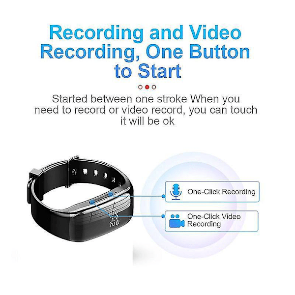 D5 Profesjonell Smart Armbånd HD Støyreduksjon Videoopptaker Sportskamera Smartklokke