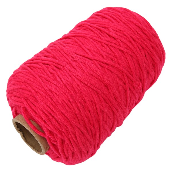 Tuftgarn 400m Lång 0,5cm Bred Mjuk Bomull Polyester Krympresistent Mattgarn för Hantverk DIY Vävning