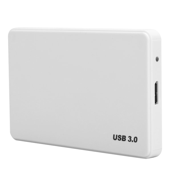 Extern hårddisk USB3.0 Mobil Disk 2.5 tum för Dator Bärbar Dator Datatillbehör Vit 500GB
