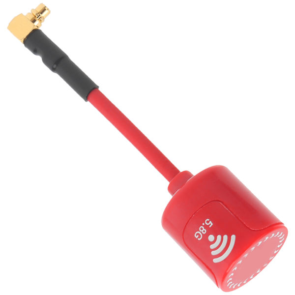 5.8Ghz MMCX 2.8dbi RHCP Høj Gain Lang Antenne til FPV Racing Drone RC Dele Rød Vinkel