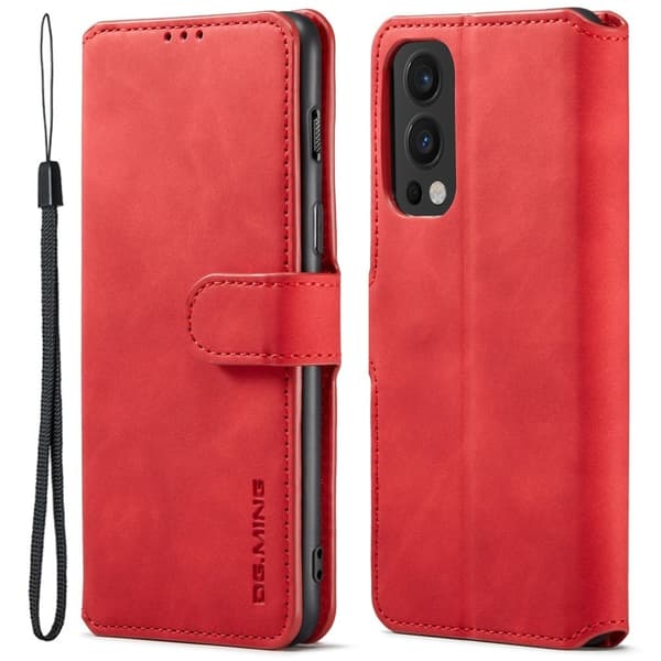 DG.Ming Retro OnePlus Nord 2 5G -kotelo - Punainen Röd red