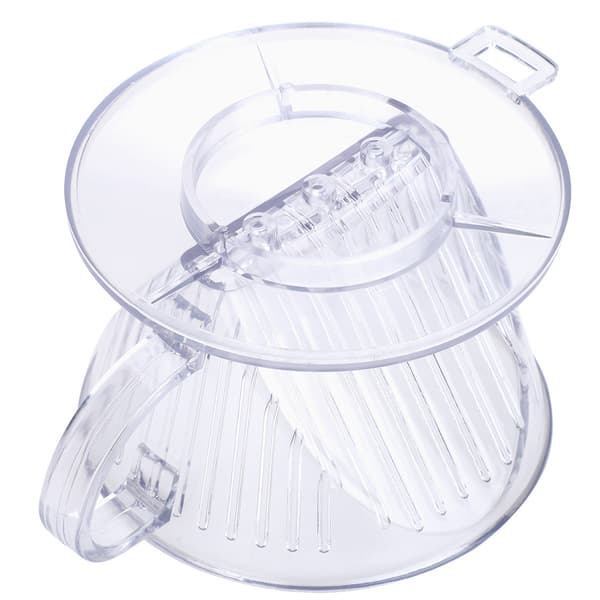 Konisk kaffebrygger Filterkop Dripper Genanvendelig serveringskrus (Transparent S)