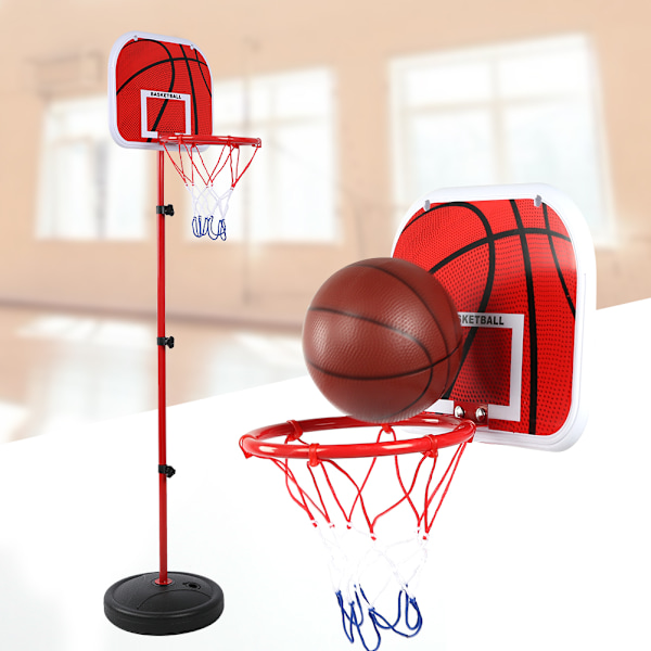 150 cm justerbar höjd Basketstativ Barn Spelträningsutrustning Set för inomhus utomhus